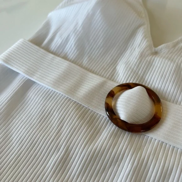 NWT white one-piece bathing suit - Picture 2 of 5